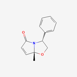 molecular formula C13H13NO2 B12850468 (3R,7AR)-7a-methyl-3-phenyl-2,3-dihydropyrrolo[2,1-b]oxazol-5(7aH)-one 