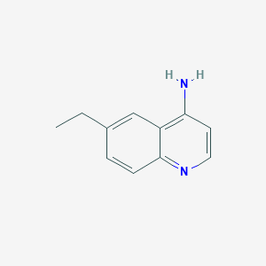 molecular formula C11H12N2 B1285054 4-Amino-6-ethylquinoline CAS No. 948293-21-8