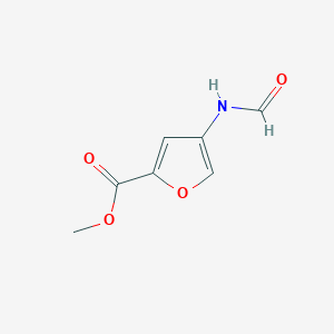 molecular formula C7H7NO4 B12850548 Methyl 4-formamidofuran-2-carboxylate 