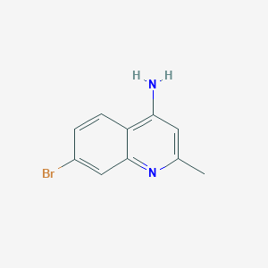 molecular formula C10H9BrN2 B1285057 4-氨基-7-溴-2-甲基喹啉 CAS No. 948293-33-2