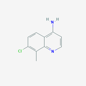 molecular formula C10H9ClN2 B1285058 4-Amino-7-chloro-8-methylquinoline CAS No. 948293-41-2