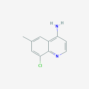 molecular formula C10H9ClN2 B1285062 4-Amino-8-chloro-6-methylquinoline CAS No. 948293-57-0