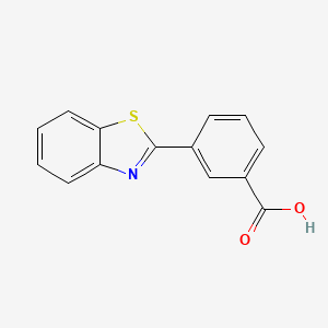 molecular formula C14H9NO2S B1285088 3-(Benzo[d]thiazol-2-yl)benzoic acid CAS No. 20000-52-6