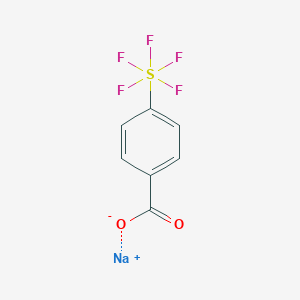 Sodium 4-(pentafluoro-l6-sulfanyl)benzoate