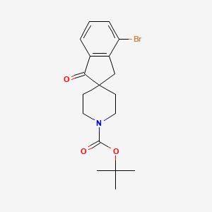 tert-Butyl 4-bromo-1-oxo-1,3-dihydrospiro[indene-2,4'-piperidine]-1'-carboxylate