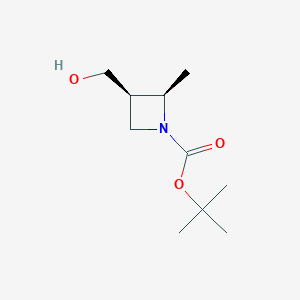 tert-butyl (2R,3R)-3-(hydroxymethyl)-2-methyl-azetidine-1-carboxylate