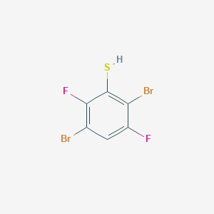 molecular formula C6H2Br2F2S B12850951 2,5-Dibromo-3,6-difluorothiophenol CAS No. 1263376-36-8