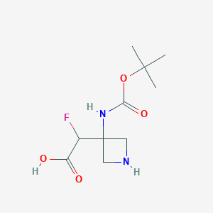 2-[3-(tert-Butoxycarbonylamino)azetidin-3-yl]-2-fluoro-acetic acid