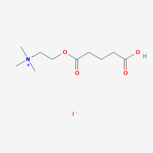 2-((4-Carboxybutanoyl)oxy)-N,N,N-trimethylethan-1-aminium iodide