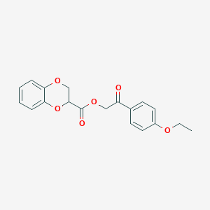 2-(4-Ethoxyphenyl)-2-oxoethyl 2,3-dihydrobenzo[b][1,4]dioxine-2-carboxylate