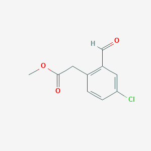 Methyl (4-chloro-2-formylphenyl)acetate