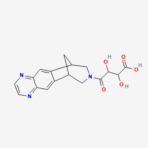 2,3-Dihydroxy-4-oxo-4-(5,8,14-triazatetracyclo[10.3.1.02,11.04,9]hexadeca-2,4,6,8,10-pentaen-14-yl)butanoic acid