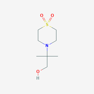 4-(1-Hydroxy-2-methylpropan-2-yl)thiomorpholine 1,1-dioxide