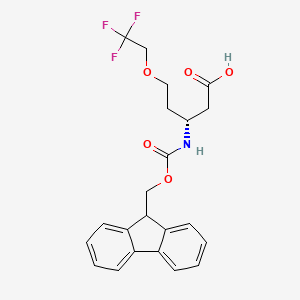 (R)-3-((((9H-Fluoren-9-yl)methoxy)carbonyl)amino)-5-(2,2,2-trifluoroethoxy)pentanoic acid