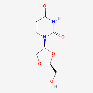 1-[(2S,4S)-2-(hydroxymethyl)-1,3-dioxolan-4-yl]pyrimidine-2,4-dione