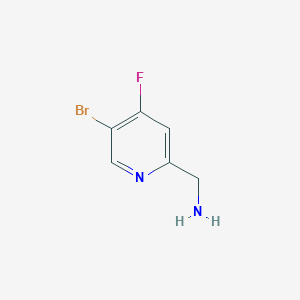 molecular formula C6H6BrFN2 B12851193 (5-Bromo-4-fluoropyridin-2-yl)methanamine 