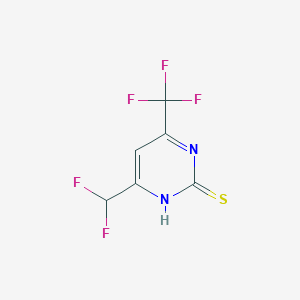 4-(Difluoromethyl)-6-(trifluoromethyl)pyrimidine-2-thiol