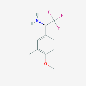 (S)-2,2,2-Trifluoro-1-(4-methoxy-3-methylphenyl)ethan-1-amine