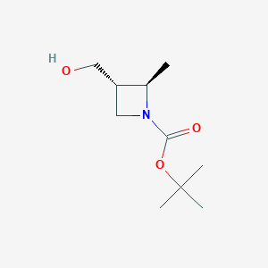 tert-Butyl (2R,3S)-3-(hydroxymethyl)-2-methylazetidine-1-carboxylate