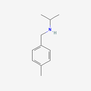 molecular formula C11H17N B1285128 N-(4-甲基苄基)丙烷-2-胺 CAS No. 70894-75-6