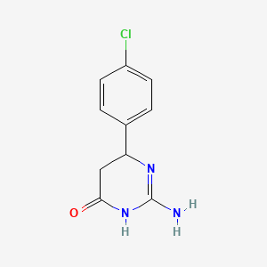 2-Amino-6-(4-chlorophenyl)-3,4,5,6-tetrahydropyrimidin-4-one