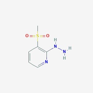 2-Hydrazinyl-3-(methylsulfonyl)pyridine