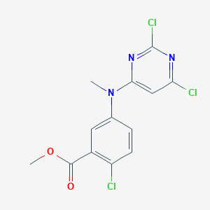 Methyl 2-chloro-5-((2,6-dichloropyrimidin-4-yl)(methyl)amino)benzoate