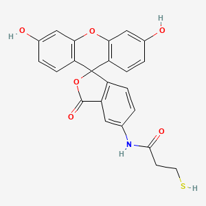 N-(3',6'-dihydroxy-3-oxospiro[2-benzofuran-1,9'-xanthene]-5-yl)-3-sulfanylpropanamide