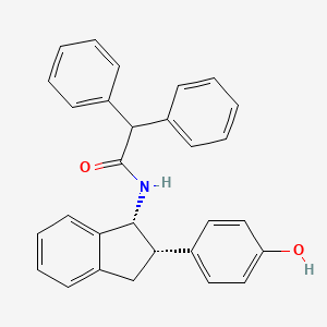 N-((1R,2S)-2-(4-Hydroxyphenyl)-2,3-dihydro-1H-inden-1-yl)-2,2-diphenylacetamide