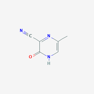 molecular formula C6H5N3O B12851467 3-Hydroxy-6-methylpyrazine-2-carbonitrile 