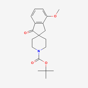 tert-Butyl 4-methoxy-1-oxo-1,3-dihydrospiro[indene-2,4'-piperidine]-1'-carboxylate