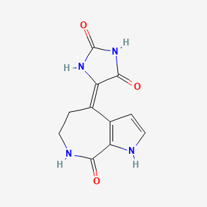 (E)-5-(8-Oxo-5,6,7,8-tetrahydropyrrolo[2,3-c]azepin-4(1H)-ylidene)imidazolidine-2,4-dione