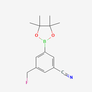 3-(Fluoromethyl)-5-(4,4,5,5-tetramethyl-1,3,2-dioxaborolan-2-yl)benzonitrile