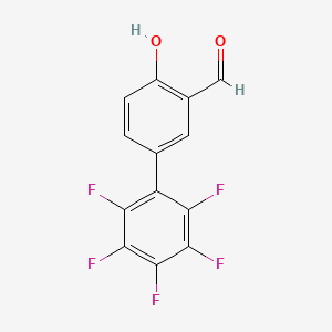 2',3',4',5',6'-Pentafluoro-4-hydroxy[1,1'-biphenyl]-3-carbaldehyde