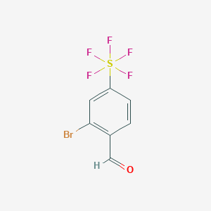 2-Bromo-4-(pentafluorothio)benzaldehyde