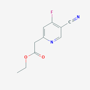 Ethyl 2-(5-cyano-4-fluoropyridin-2-yl)acetate