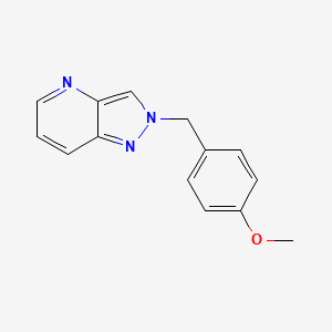 2-[(4-Methoxyphenyl)methyl]pyrazolo[4,3-b]pyridine