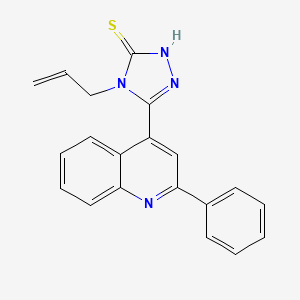 B1285196 4-allyl-5-(2-phenylquinolin-4-yl)-4H-1,2,4-triazole-3-thiol CAS No. 847503-25-7