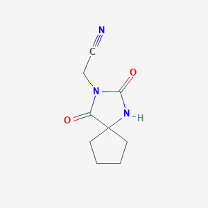 (2,4-Dioxo-1,3-diazaspiro[4.4]non-3-yl)-acetonitrile