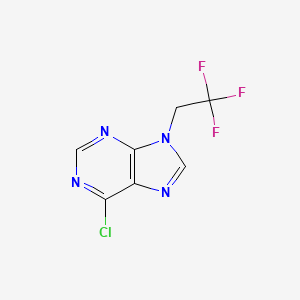 6-Chloro-9-(2,2,2-trifluoroethyl)-9H-purine