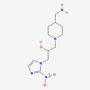 1-(4-(aminomethyl)piperidin-1-yl)-3-(2-nitro-1H-imidazol-1-yl)propan-2-ol