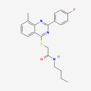 N-Butyl-2-[[2-(4-Fluorophenyl)-8-Methyl-4-Quinazolinyl]Thio]-Acetamide