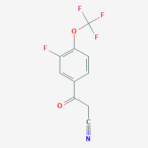 3-Fluoro-4-(trifluoromethoxy)benzoylacetonitrile