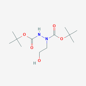 2-([(tert-Butoxy)carbonyl](([(tert-butoxy)carbonyl]amino))amino)ethan-1-ol