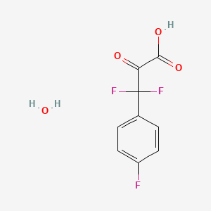 3,3-Difluoro-3-(4-fluorophenyl)-2-oxopropionic acid monohydrate