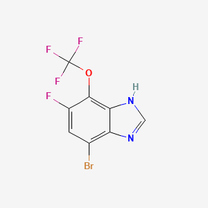 7-Bromo-5-fluoro-4-(trifluoromethoxy)-1H-benzimidazole