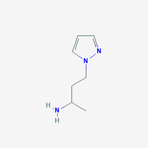 B1285216 4-(1H-pyrazol-1-yl)butan-2-amine CAS No. 97383-20-5