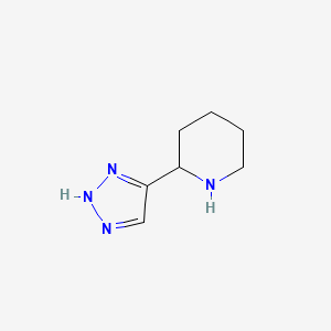 molecular formula C7H12N4 B12852163 2-(1H-1,2,3-Triazol-5-yl)piperidine 