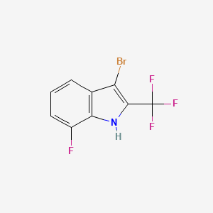 3-Bromo-7-fluoro-2-(trifluoromethyl)indole