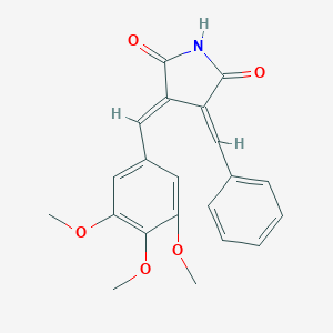 B128523 3-Benzylidene-4-(3,4,5-trimethoxybenzylidene)pyrrolidine-2,5-dione CAS No. 152815-51-5